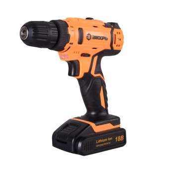 Дрель-шуруповерт безударная аккумуляторная Вихрь ДА-18Л-2 18 В Li-ion 1 АКБ 2 Ач+ЗУ (72/14/16)