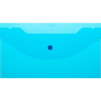 Папка-конверт на кнопке A6 синий 0.18 мм (10 штук в упаковке)