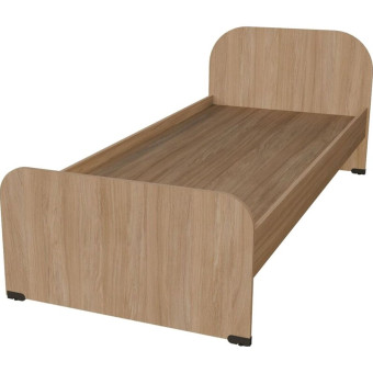 Кровать односпальная Комус Мебель Well (дуб урбан янтарный, 800х1900 мм)