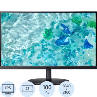 Монитор 27 Acer Vero CB272Kbmiiprx чёрный (UM.HB2CD.002)