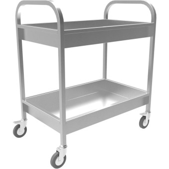 Тележка для сбора посуды Кобор ТСП-80/50 (серая, 800х500х940 мм)