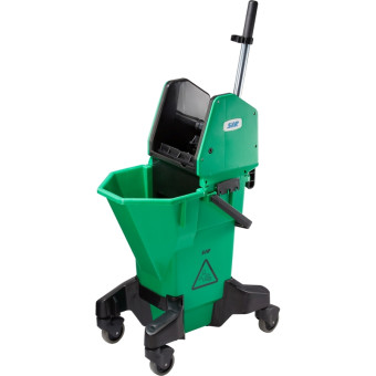 Ведро на колёсах SYR Ergo NU3 26 л с отжимом зелёное