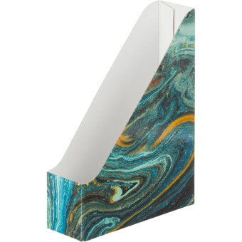 Лоток вертикальный для бумаг 75 мм Attache Fluid картонный синий