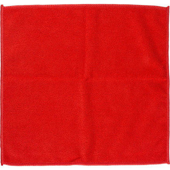 Салфетка хозяйственная микрофибра 30х30 см 280 г/кв.м красная