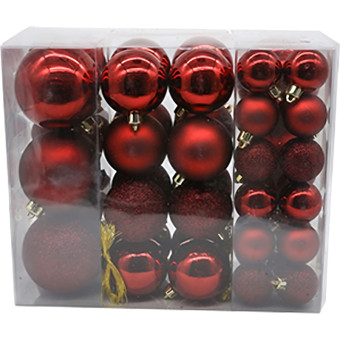 Набор шаров Magic Time Шар полистирол красное (46 штук в упаковке)