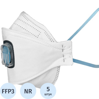Респиратор PHSV 3031 противоаэрозольный с клапаном FFP3 (5 штук в  упаковке)