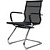 Конференц-кресло RV Design Hugo чёрное (сетка, металл)