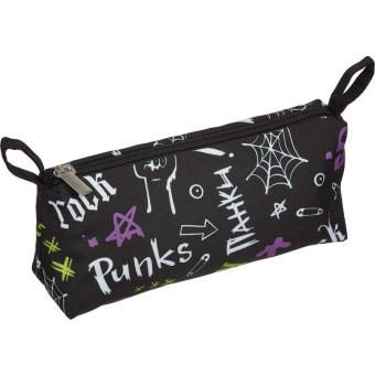 Пенал-косметичка односекционный Комус Класс (№1 School) Рок черный