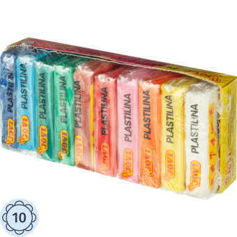 Пластилин на растительной основе Jovi 10 цветов 500 грамм