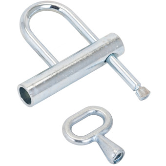 Замок навесной с одной серкетностью Аллюр ВС-3КА 65 мм хромированный (блистер)