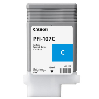 Картридж струйный Canon PFI-107C 6706B001 голубой оригинальный