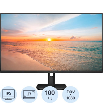 Монитор 27" Philips 27E1N1100D/00 чёрный