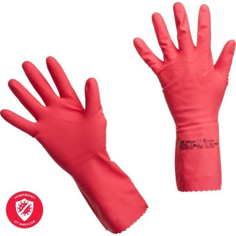 Перчатки латексные Vileda Professional Многоцелевые красные (размер 6.5-7, ХS-S, 100749)