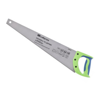 Ножовка по дереву 500 мм 7-8 TPI зуб 3D каленый зуб Сибртех Зубец (23815)