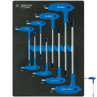 Набор ключей г-образных T10-T50 8 шт King Tony (9-22308TRV)