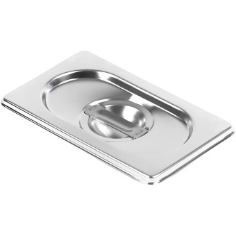 Крышка для гастроёмкости GN 1/9 17.6х10.8 см нержавеющая сталь