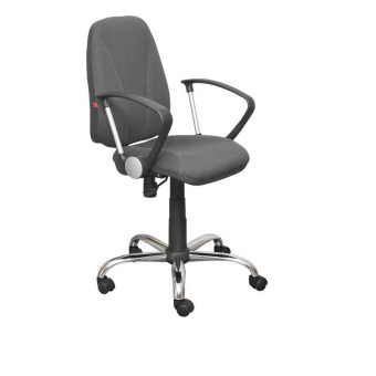 Кресло офисное Клио серое (ткань/пластик/металл)