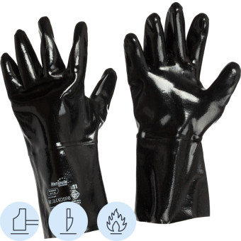 Перчатки термостойкие Manipula Неофлекс NP-T-18 хлопковые с неопреновым  покрытием полный облив размер 11 (XXL)