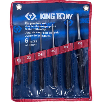 Набор выколоток, 6 предметов KING TONY 33108-MR (1006PR)