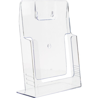 Держатель буклетов DISP A А4 прозрачный (1 штука в упаковке)