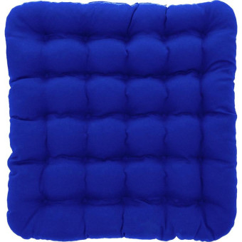 Подушка декоративная Smart-Textile Уют 40х40 см лузга гречихи/смесовый со стежкой темно-синяя