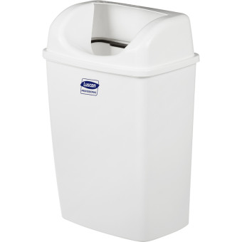 Ведро мусорное Luscan Professional 23 л пластик белое (55x24x36 см)