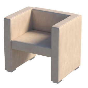 Кресло Бриф бежевое (искусственная кожа)