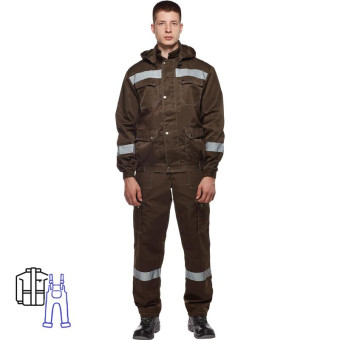 Костюм рабочий летний мужской Антей-КПК с СОП хаки (размер 48-50, рост 170-176 см)