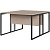 Рабочая станция Easy Loft двухместная (дуб скандинавский/графит, 1180х1370х752 мм)