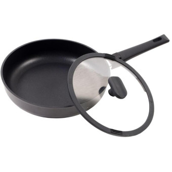 Сковорода Panairo Chief алюминий/мраморное покрытие со съемной ручкой и крышкой 26 см