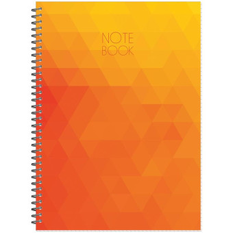 Тетрадь общая Attache Cristal А4 80 листов в клетку на спирали (обложка с рисунком, УФ-выборочный глянцевый лак)