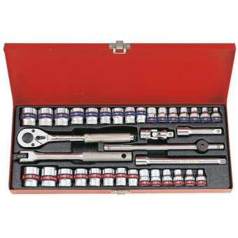 Набор головок двенадцатигранных King Tony 6-22 мм 3/8" 36 предметов (3036CR)