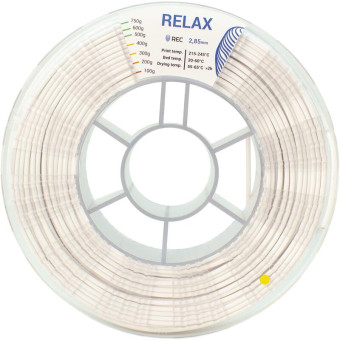 Пластик RELAX для 3D-принтера Rec белый 1.75 мм 0.75 кг