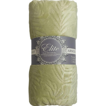 Плед Texrepublic Elite Листья фланель 150x200 см зеленый