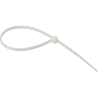 Хомут (стяжка) пластиковый TOPFORT 150х2.5 мм белый морозостойкий 100  штук