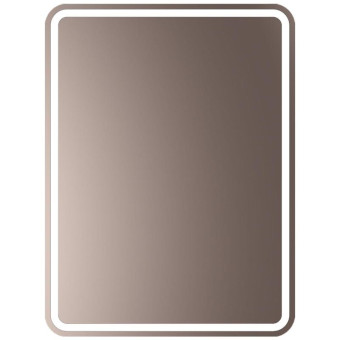 Зеркало настенное Marta L.01 с подсветкой (600х800 мм, прямоугольное, кнопочный выключатель)