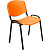 Стул офисный Easy Chair Изо оранжевый пластик металл чёрный (573680)