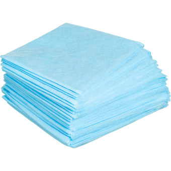 Простыня одноразовая Beajoy нестерильная в сложении 200 x 70 см (голубая, 25 штук в упаковке)