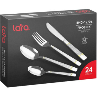 Набор столовых приборов на 6 персон Lara Phoenix (24 предмета)