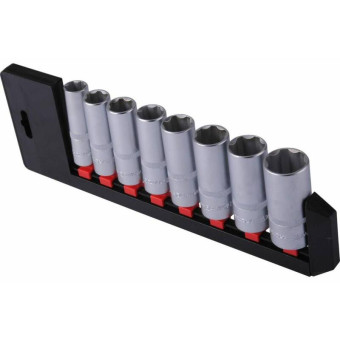 Набор головок торцевых Квалитет 16-27 мм 1/2" (НГТД6-12-8)