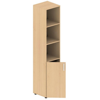 Шкаф МЕТ полуоткрытый узкий (клен, 400х420х1950 мм)