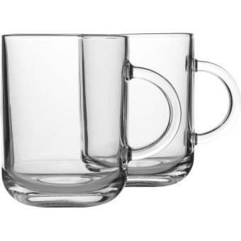 Набор кружек Pasabahce Айконик стеклянных 330 мл (2 штуки в упаковке)
