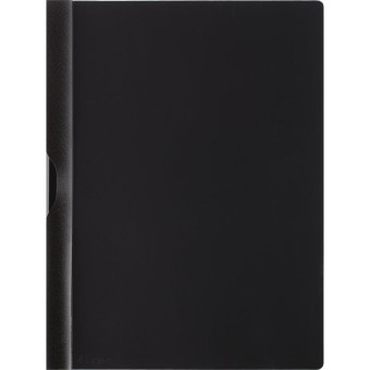 Папка с клипом для брошюровки Bantex А4 до 30 листов черная (толщина обложки 0.12 мм)
