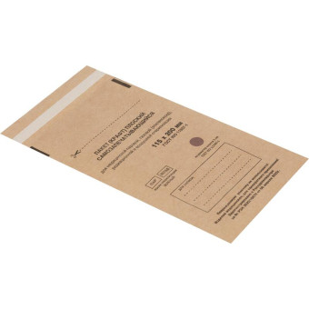 Пакет для стерилизации Террамед 115 x 200 мм самоклеящийся (100 штук в  упаковке)