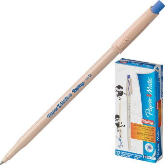 Ручка шариковая со стираемыми чернилами Paper Mate Replay синяя (толщина линии 0.8 мм)