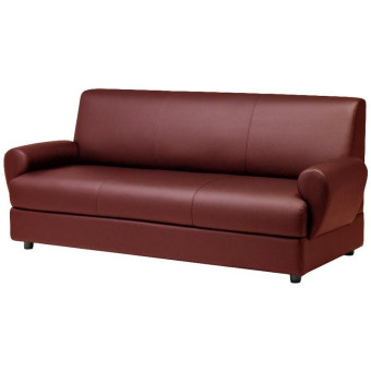 Диван трехместный Матрикс бордовый (искусственная кожа)