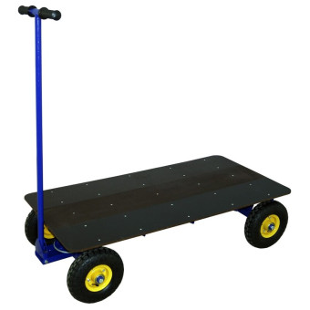 Тележка платформенная Rusklad ТПО О с поворотной осью до 200 кг 600х1200 мм