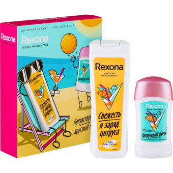 Подарочный набор косметики для женщин Rexona Цитрусовый фреш
