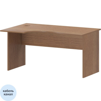 Стол эргономичный Арго А-200 левый (орех гварнери, 1400х900х760 мм)