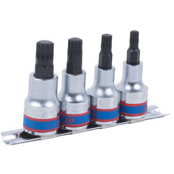 Набор головок King Tony Spline М6-М12 1/2" 4 предмета (4126PR)